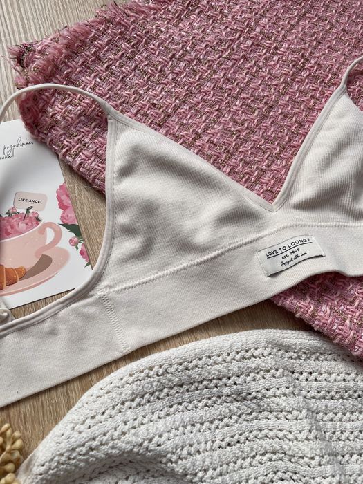 Бюстгальтер ліф топ в рубчик натуральний м’який