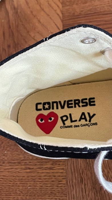 Converse x Comme des Garçons кеди високі