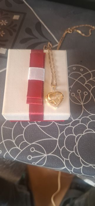 Łańcuszek srebrny próba 925 pozłacany