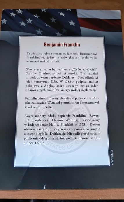 półdolarówka Franklin