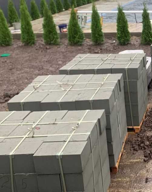 Шлакоблок: 392:192:192 Білогородка. Доставка+вивантаження
