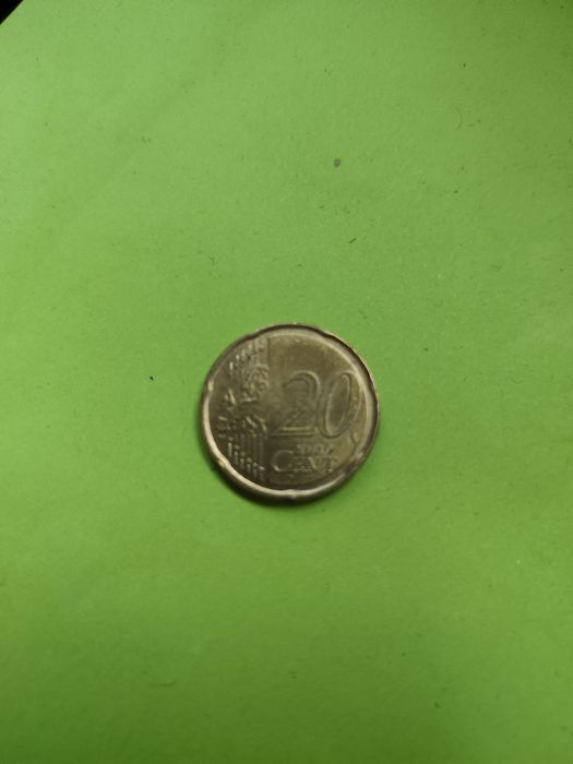 Moeda 20 cêntimos de Malta de 2008 Rara