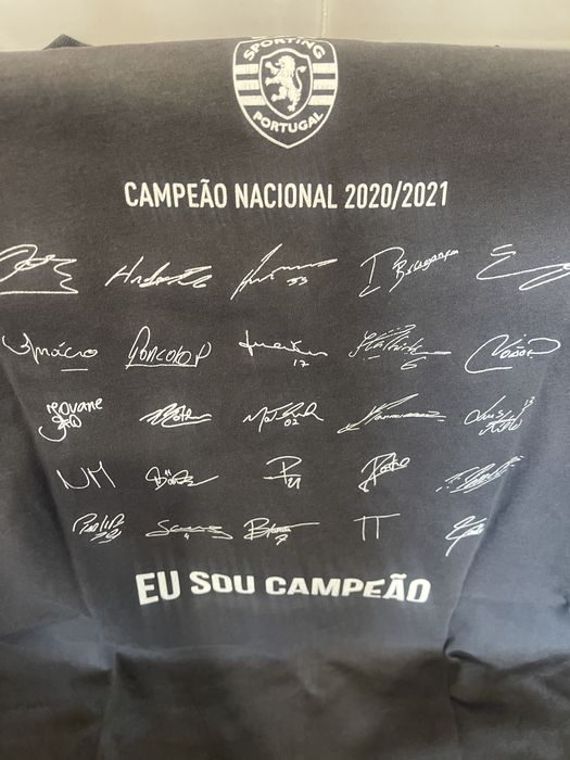 Camisola do sporting campeâo 2020/21.