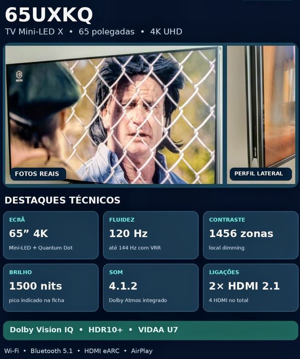 TV hisense 65' miniled