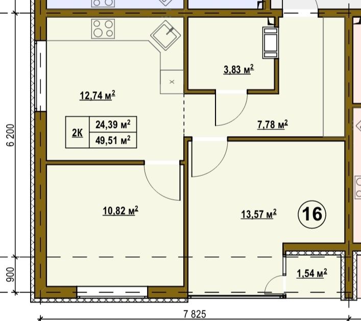 Двокімнатна квартира с.Підгірці Київська обл. від забудовника