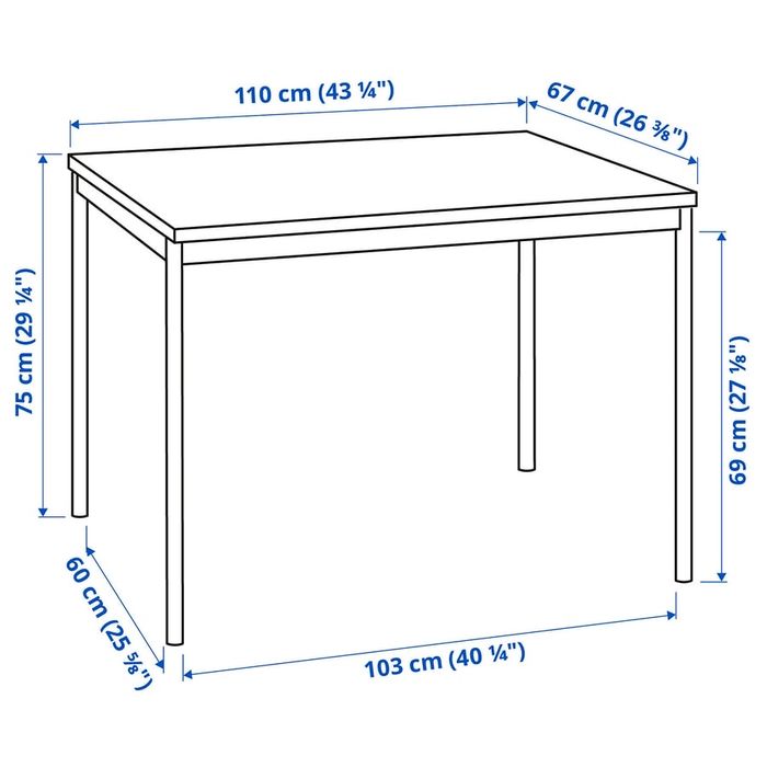 Mesa + 4 cadeiras IKEA