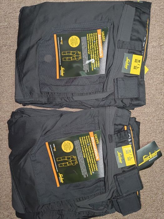 Dwupak 58 Snickers 6251 Stretch elastyczne spodnie robocze serwis inst