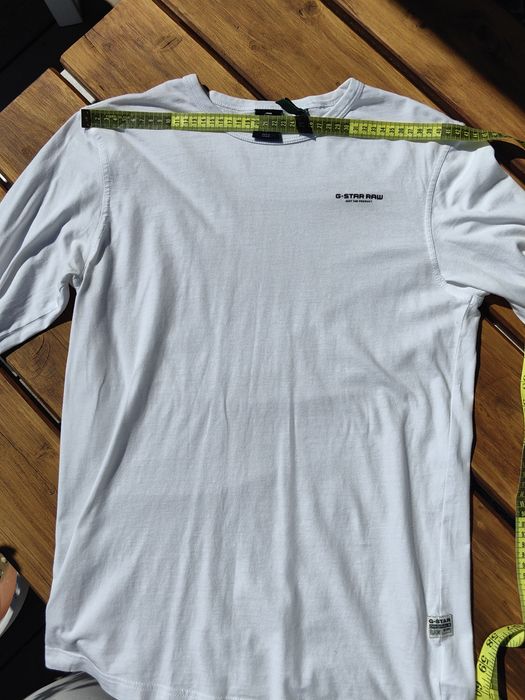 Longsleeve G-Star Raw, biały,  S, stan dobry.