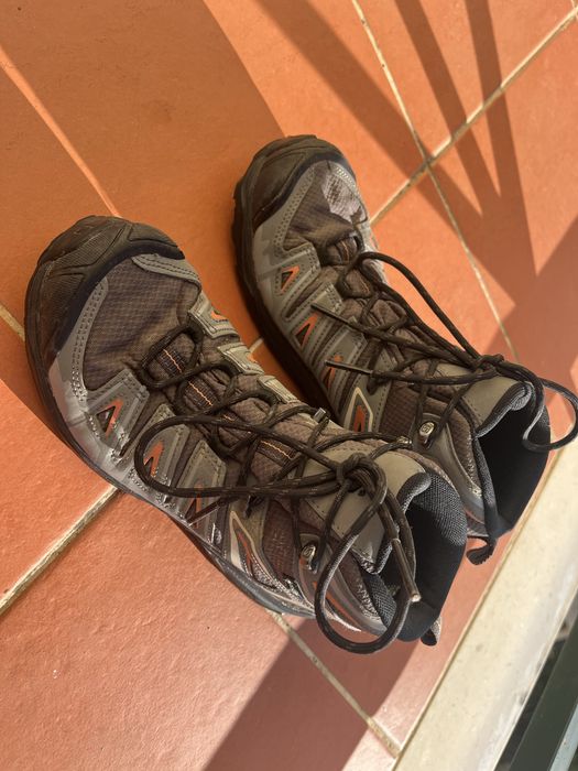 Salomon X Ultra Pioneer Mid GTX W cinza/salmão