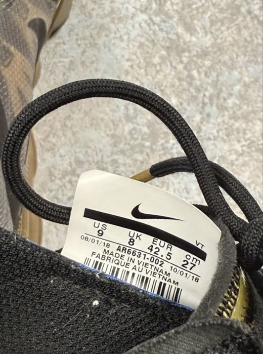Чоловічі кросівки nike vapormax 2019 black and gold
