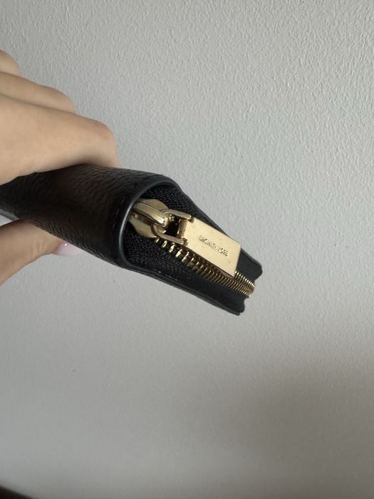 Portfel skórzany Michael Kors damski duży czarny