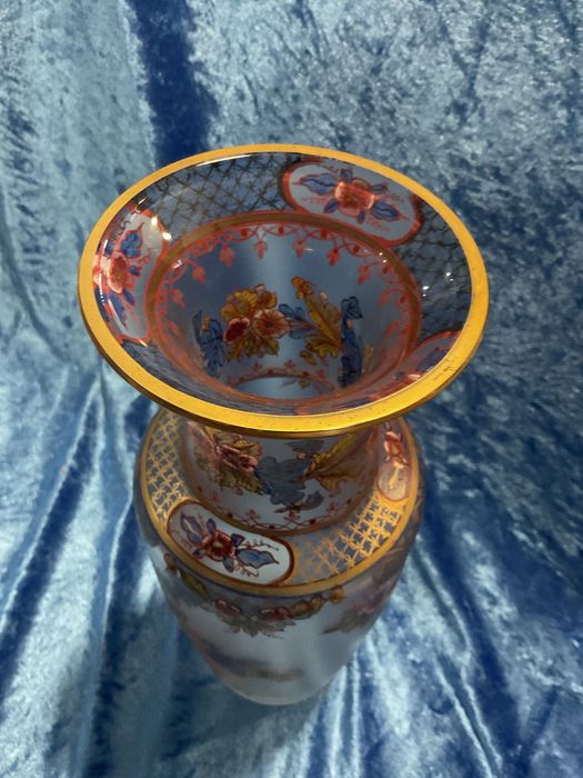 Vaso cristal Atlantis peça assinada altura 32 cm