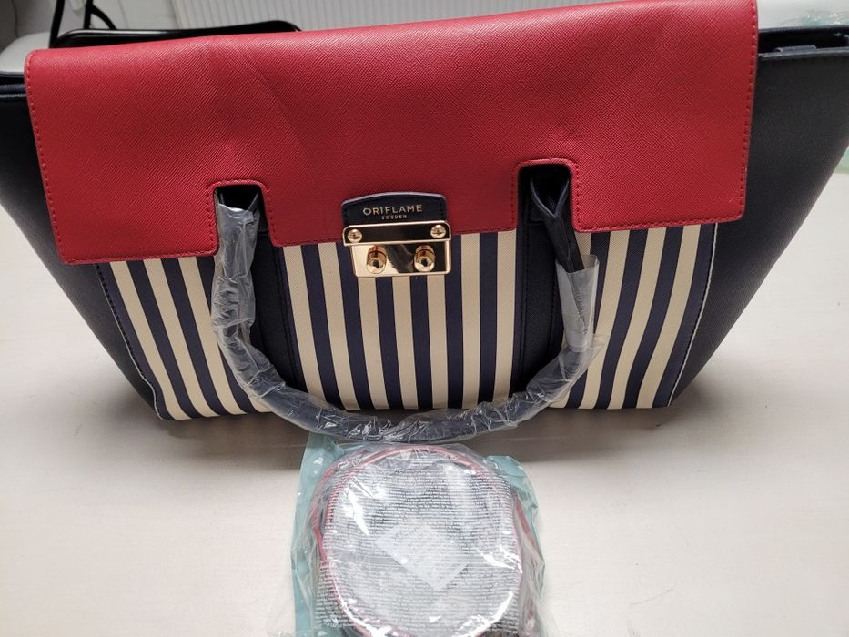 Torba w paski marynarska nowa