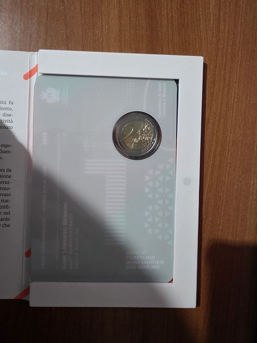 Moeda comemorativo de 2 Euro emitido por São Marino em 2018
