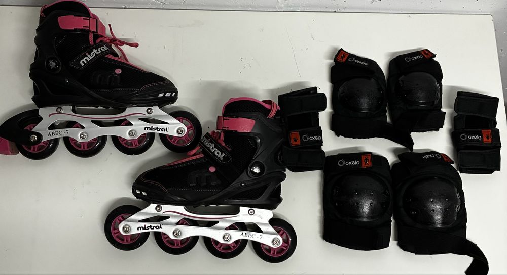 Patins em linha 38 + Proteções
