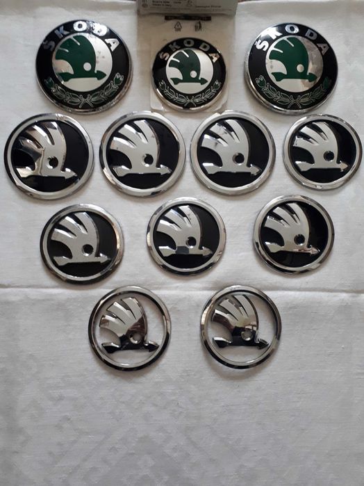 Эмблема Skoda Octavia/Superb/Kodiaq/Fabia 74/ 80/88/90/92/100 Оригинал