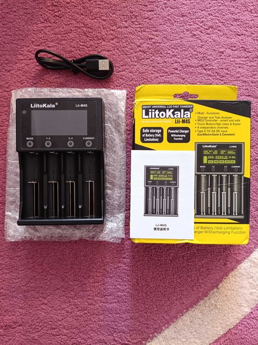 Зарядний пристрій Liitokala Lii CH4 Lii M4 Lii M4S Power Bank