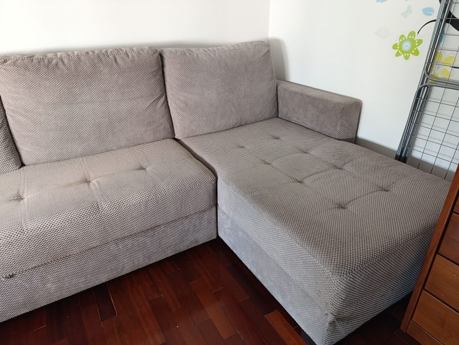 Sofá-Cama de canto (ler descrição)