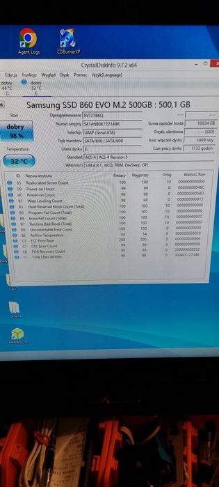 Dysk M2 samsung 860 EVO