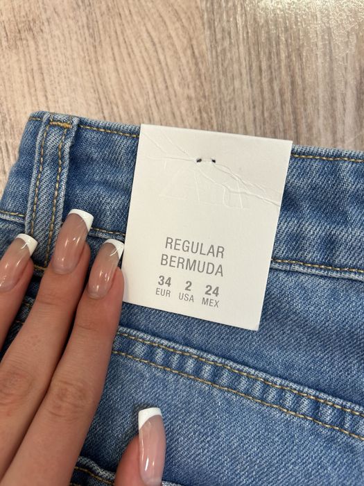 Джинсові шорти бермуди Zara