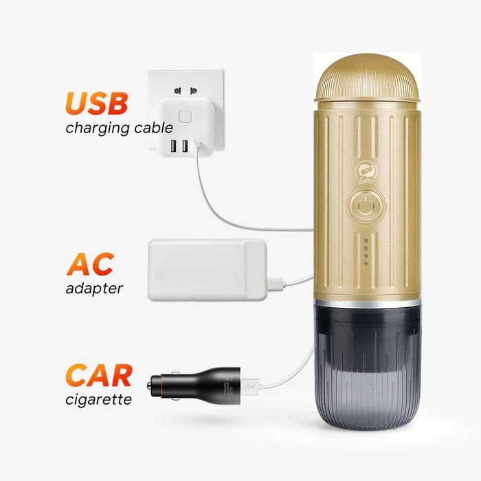 Кавомашина iCafilas мелена кава + капсули 7500 mAh, 19 бар, ME2218