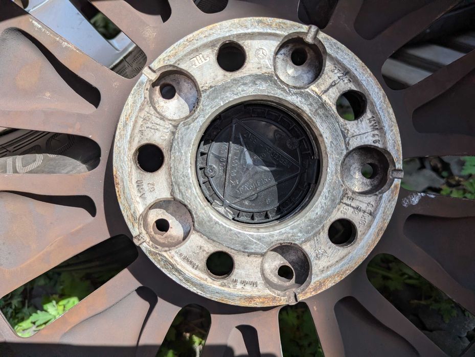 диски Mercedes R16 5x112 шини 205/60R16 літо Audi VW Skoda Seat