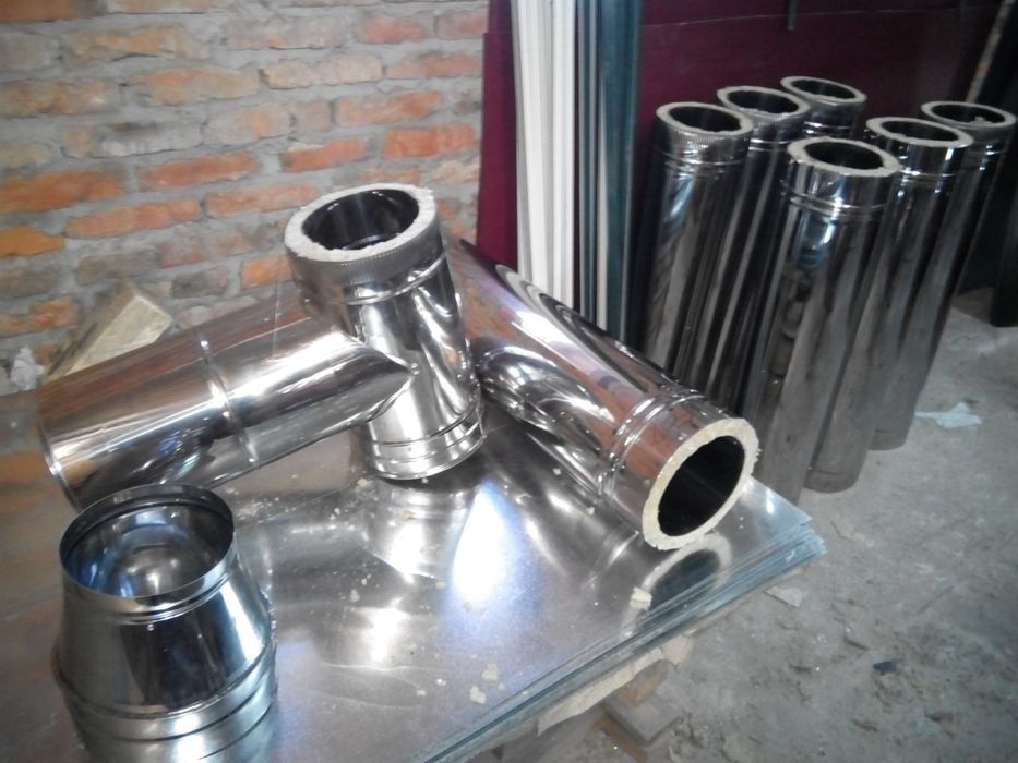 Монтаж, димоход, дымоход, трубы нержавеющие, труби.