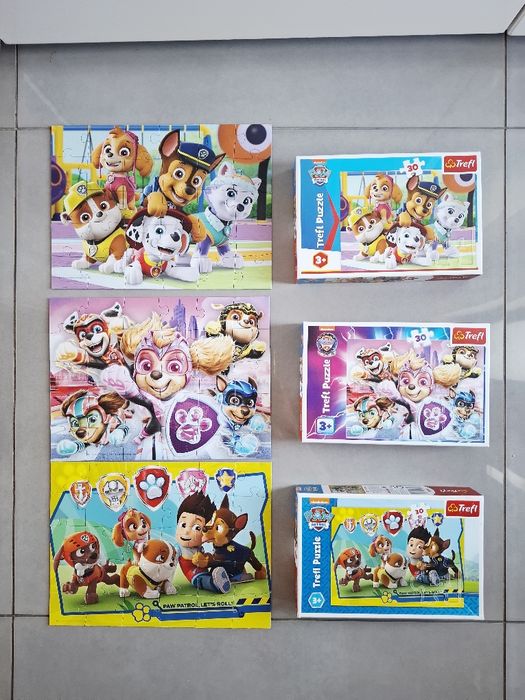 Puzzle 3 x 30 Psi Patrol 3+ Trefl puzzle dla dzieci