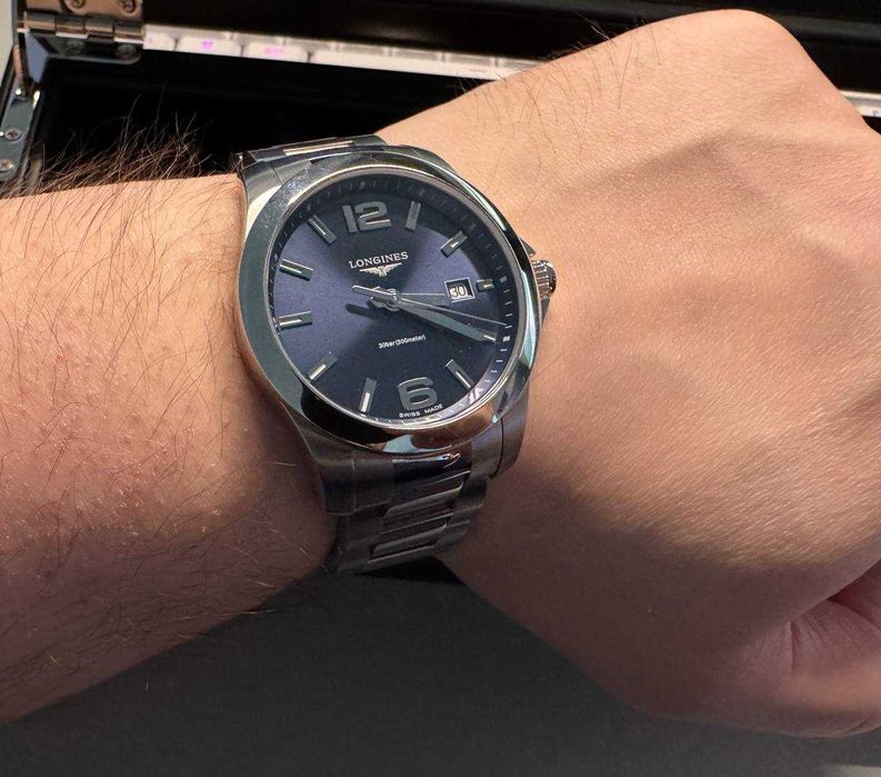 Годинник Longines Conquest 41mm L3.759.4.96.6