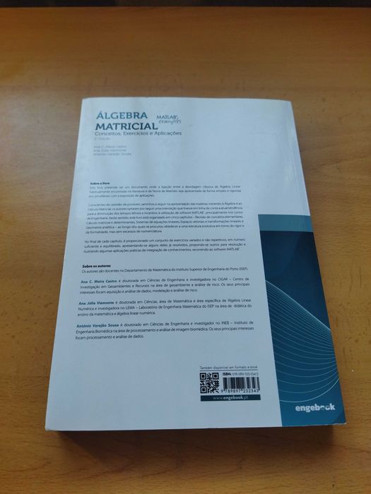 Álgebra Matricial - Conceitos, Exercícios e Aplicações
2ª Edição