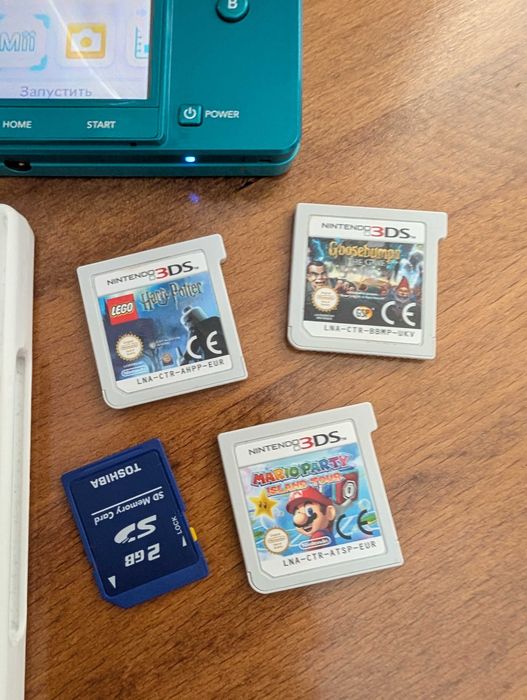 Nintendo 3DS Aqua Blue + Ігри + Карта пам'яті