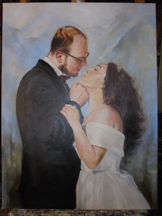 Portret olejny na płótnie