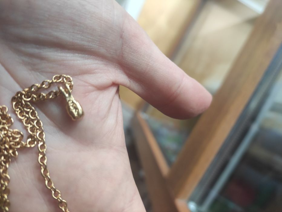 Napier ланцюжок вінтажний золотистий підвіска цепочка кулон біжутерія