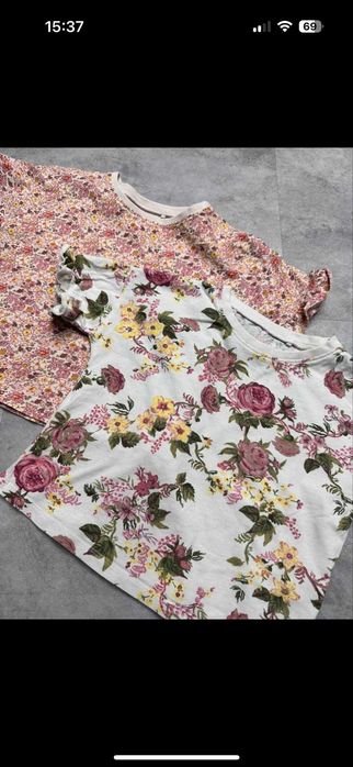 Bluzki bluzka komplet next 98 kwiaty lato