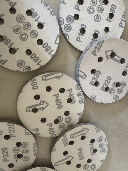 Шліфовальні круги на ліпучці 120мм всіх розмірів