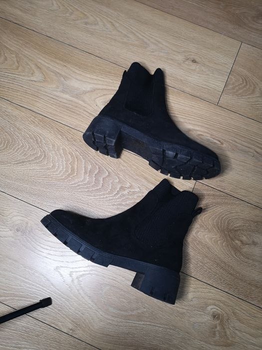 Buty botki sztyblety Sinsay rozm. 40 41 stan bdb