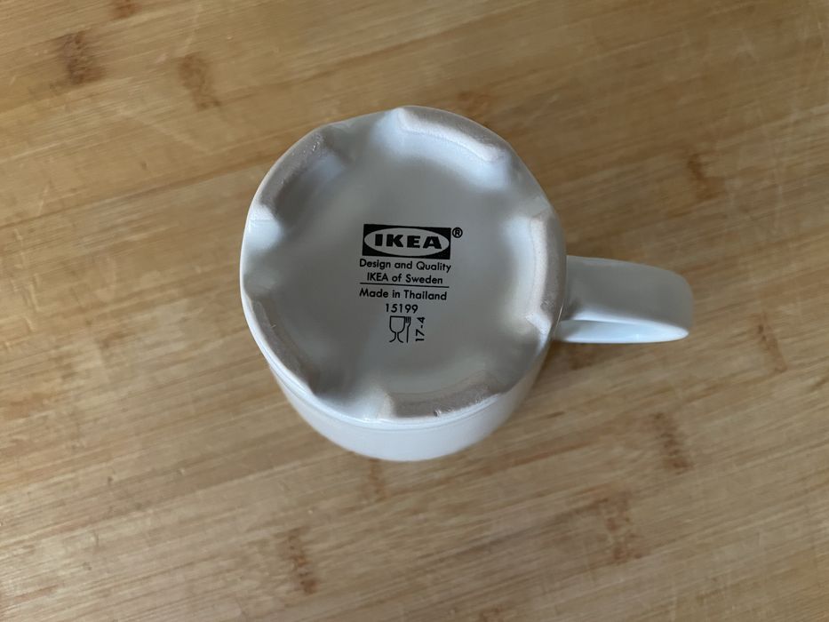4 Chávenas pequeno-almoço brancas IKEA