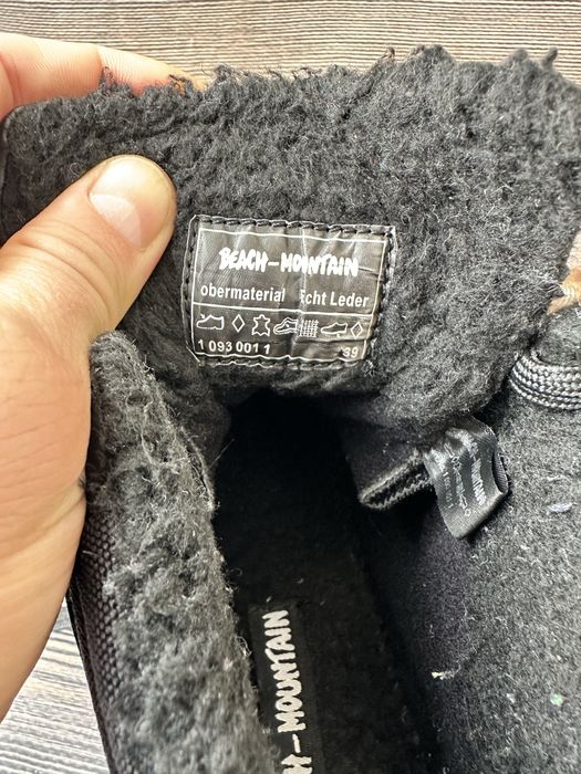 Зимові шкіряні черевики Beach Mountain Leather 39 р