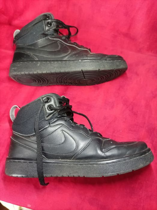кроссовки ботинки Nike Court Borough Mid, 38 р. кожаные, б/у
