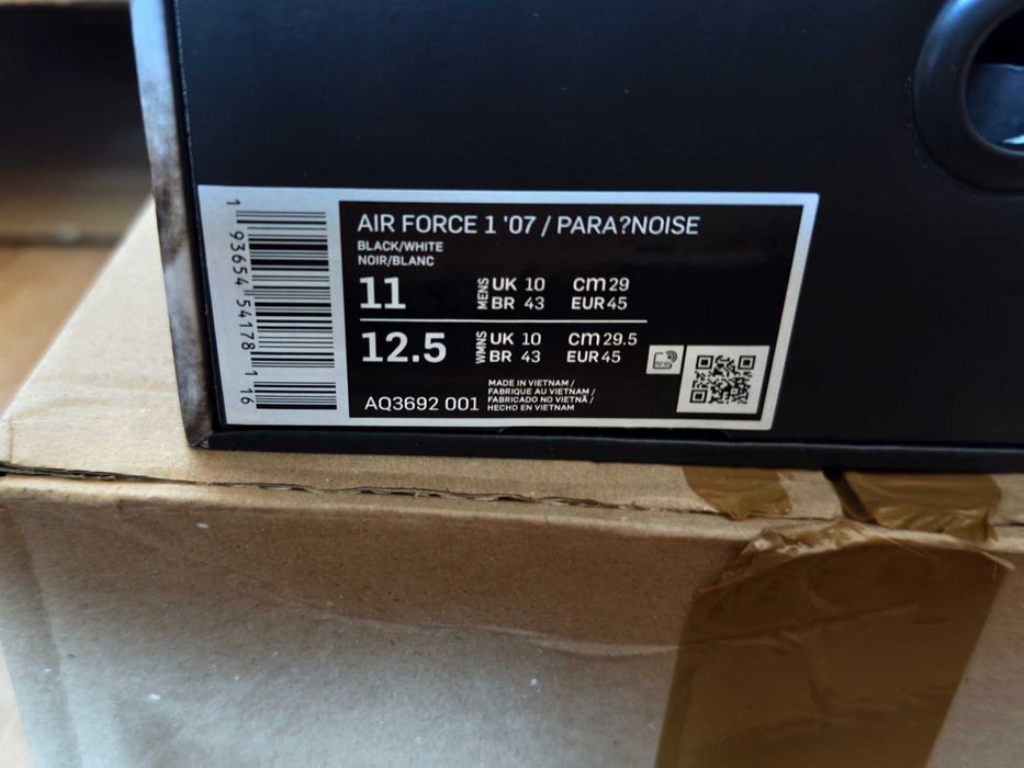 Nowe Nike x peaceminusone Air Force 1 Para-Noise 45 / 11 ORYGINALNE