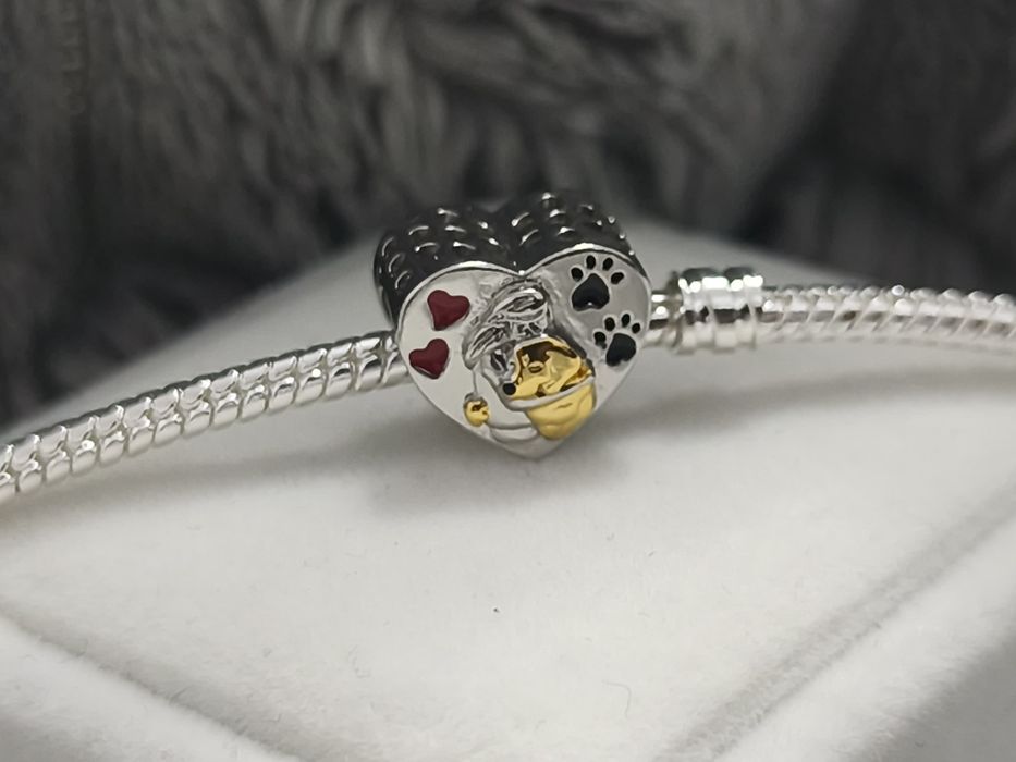 Charm "Love My Dog" PRATA