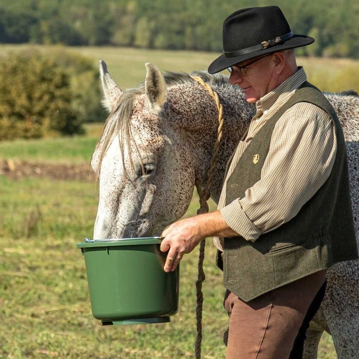 Wiadro z tworzywa sztucznego, 12 l, oliwkowe, Kerbl