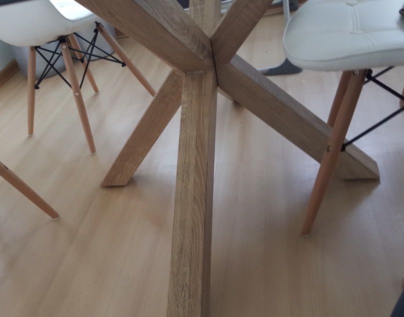 Mesa de vidro 1,80 desmontada