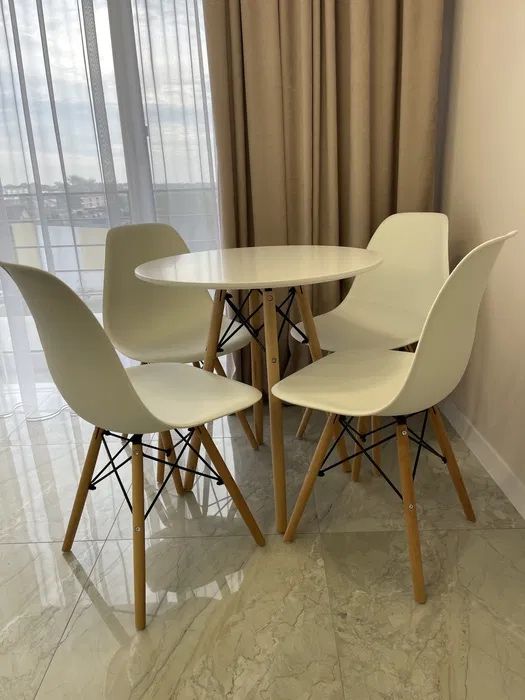 Акція! Стіл кухонний обідній лофт круглий! Стільчик! Кухонный стол