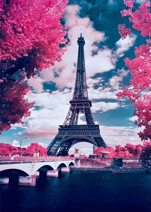 Malowanie po Numerach Obraz Paryż Paris Wieża Eiffla 40x50