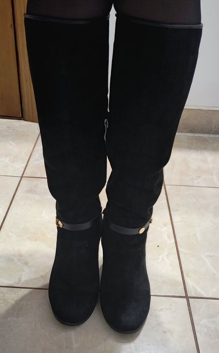 Шкіряні та замшеві чоботи 36, 37 розмір