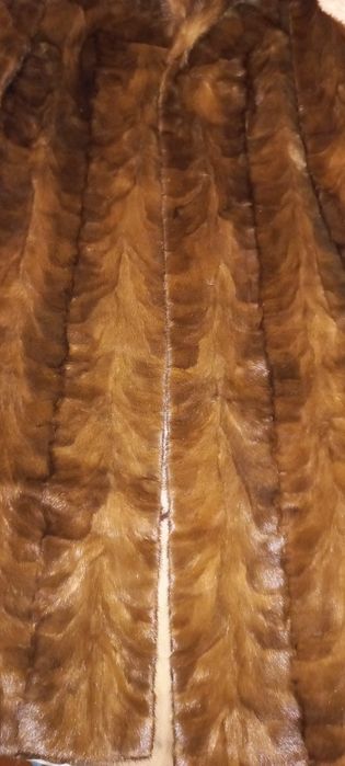 Шуба натуральна норкова довга, на XL - XXL