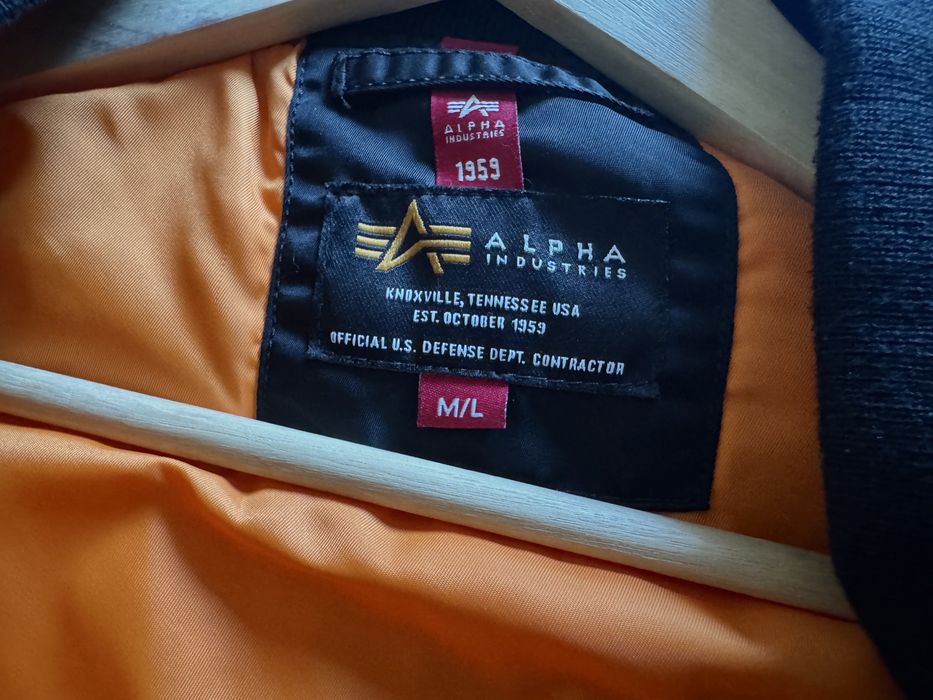 оригинал бомбер MA-1  alpha industries U.S.A.