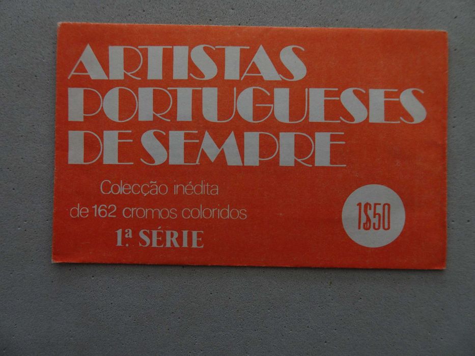 Carteira de cromos fechada Artistas Portugueses de Sempre