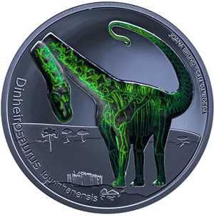 PORTUGAL - Moeda 5€ Dinheirosaurus Lourinhanensis PROOF - AM